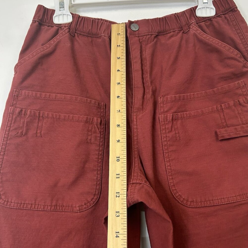 Free People Movement Baggy‎ Cargo Utility Pants Women’s Size Medium Red - Picture 9 of 12
